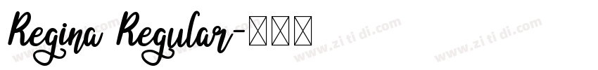 Regina Regular字体转换
